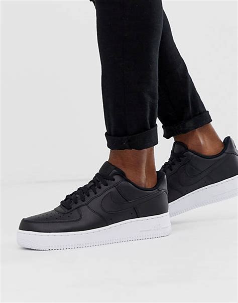 nike force schwarz weiße sohle|Nike air force 1 schuhe.